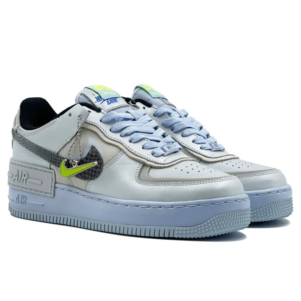 Nike Air Force 1 Low Shadow Pure Platinum Snakeskin Blue (W)