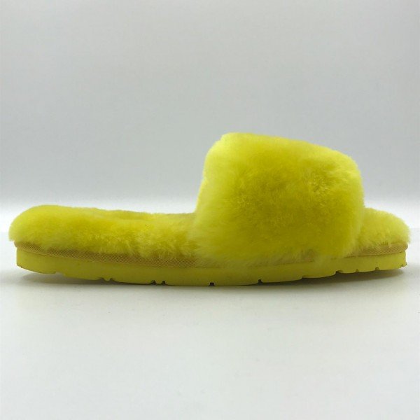 Ugg Fluff Slide Slippers Yellow